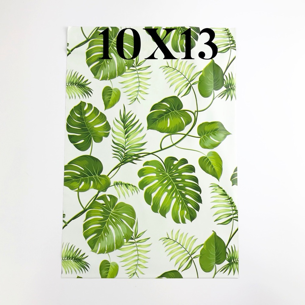 50 Pack | Banana Leaves Poly Mailers